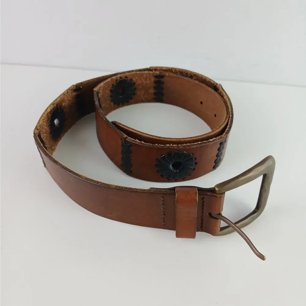 Genuine Leather SZ M Women's Brown 1